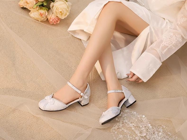 Heart Jade Qi Lolita Chunky Heel Shoes - image 6