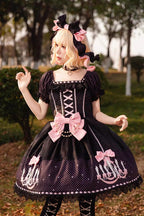 Chandelier - Sweet Lolita Short-Sleeve OP Dress in 4 Colors - image 5