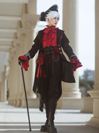 Black Ouji Fashion Lolita Pants with Separate Corset Belt - image 2