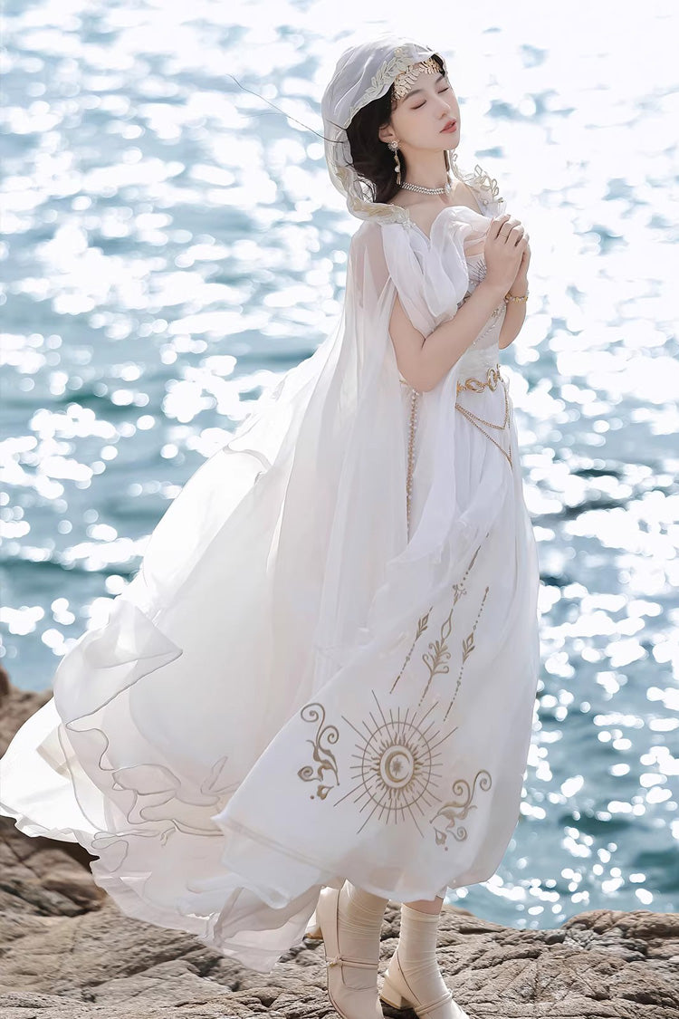 Aurelia of the Holy Light - Sweet Lolita Dress Set & Shawl - image 3