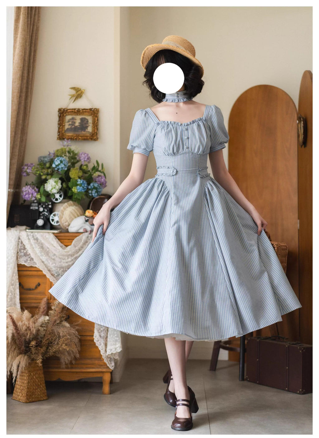 Chantilly Forest - Classic Lolita OP Dress With Square Neck & Underskirt - image 51