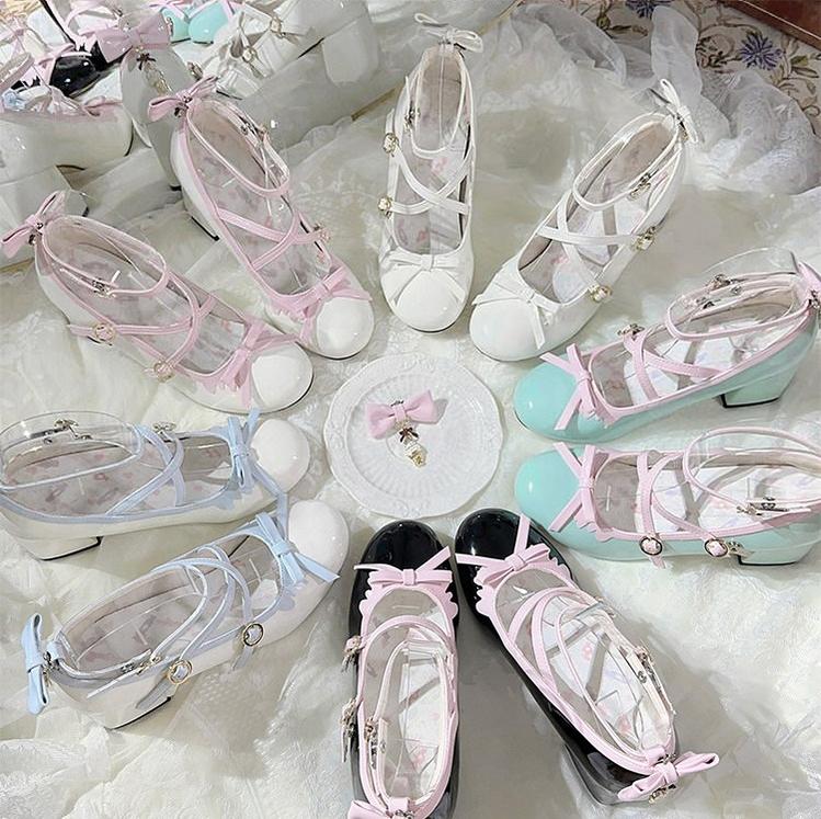 Lady Tea Party - Elegant Lolita Heel Shoes - Macaron Color - image 6