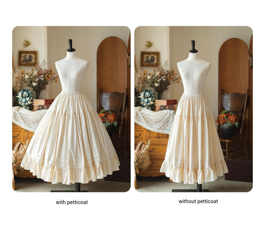 Forest Picnic - Classic Lolita OP Dress with Off-Shoulder and Lifting Hem - image 35