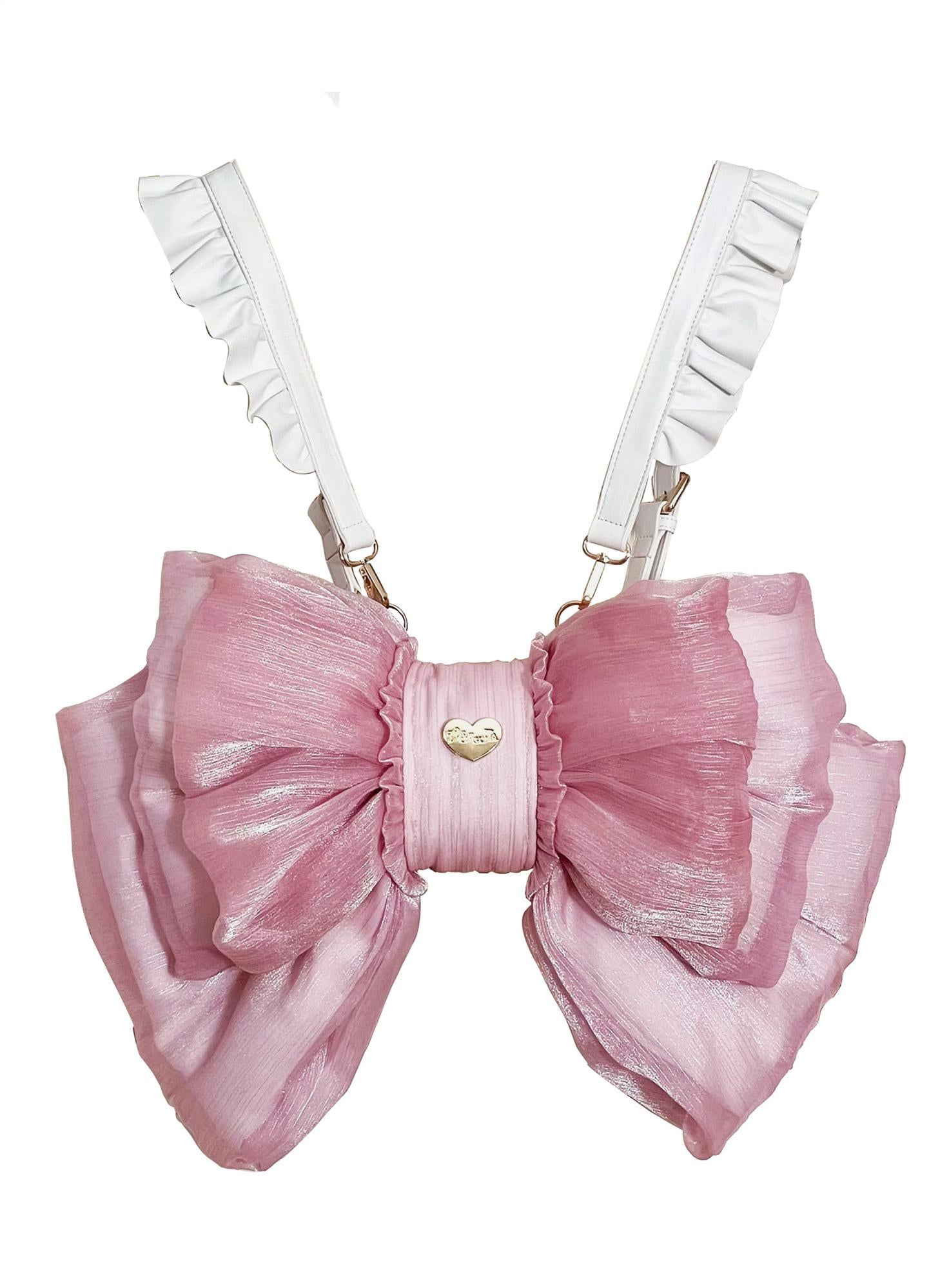 Satin Butterfly Bow Bag Versatile Elegance Lolita Bag - image 14