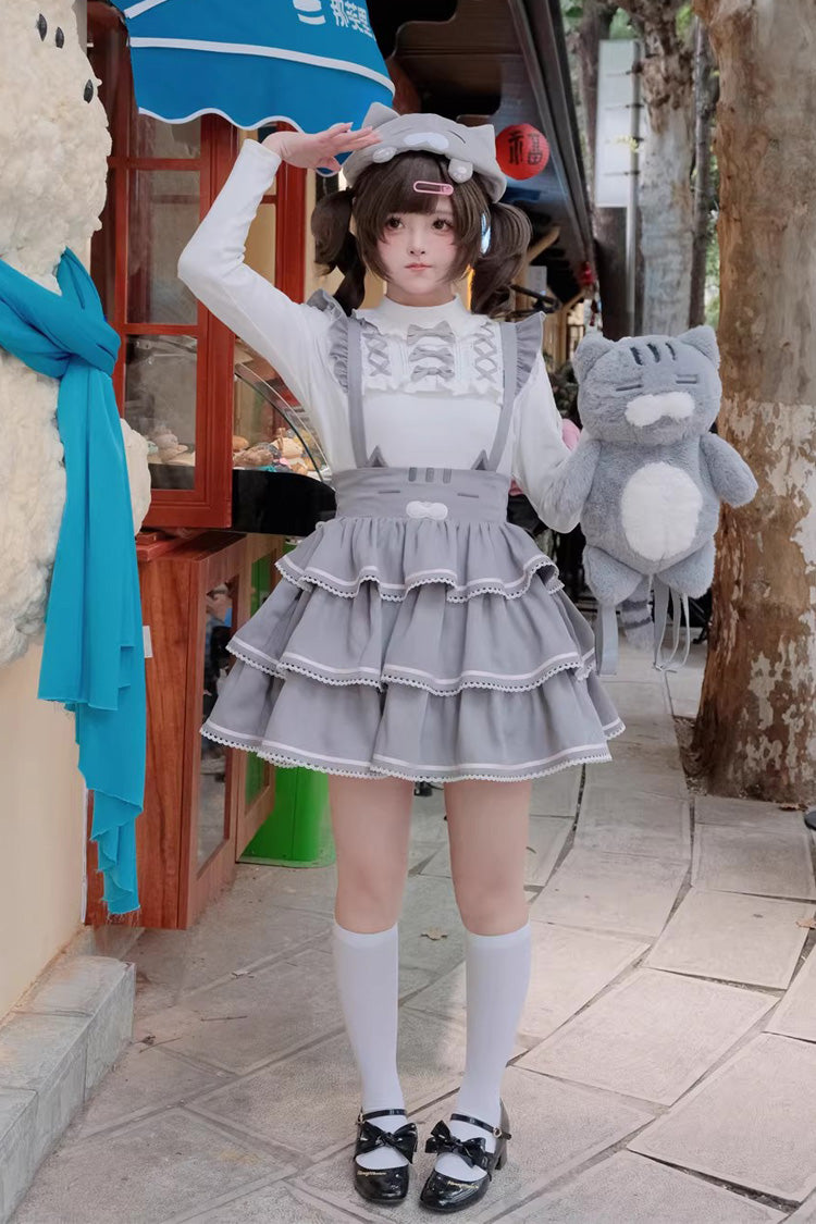 Gloomy Cat Series - Sweet Lolita Strap Dress and Top Collection - image 10