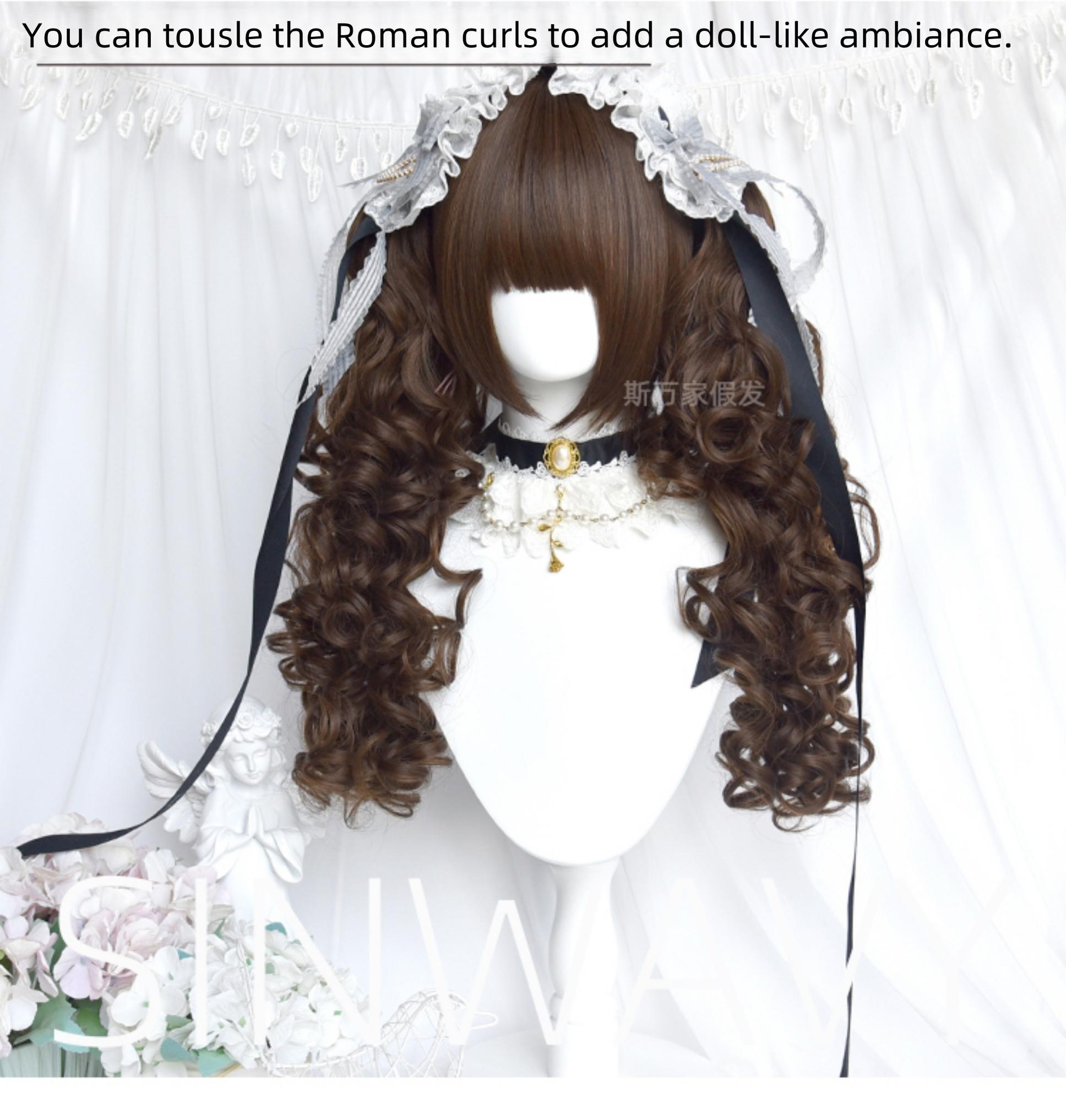 Old School Lolita Wig, Layered Roman Curls - image 8
