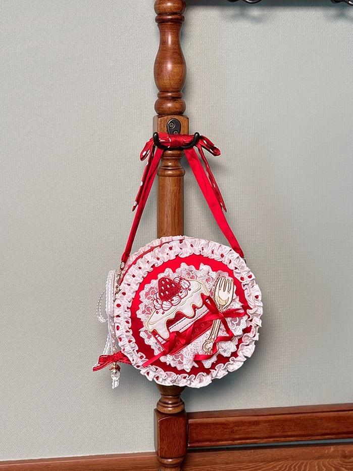 Bite The Cake - Sweet Lolita Accessories, Red & White Polka Dots - image 28