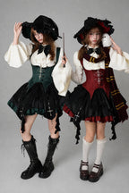 Upside-Down Curse Gothic Lolita Red Dress Set - image 1