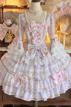 Candlelight Elegance - Sweet Elegant Lolita OP Dress in Purple - image 3
