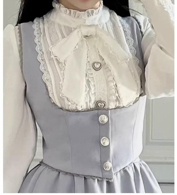 Sweet Wood Daily Lolita Blue Skirt, Jacket and Vest Coordinate - image 26