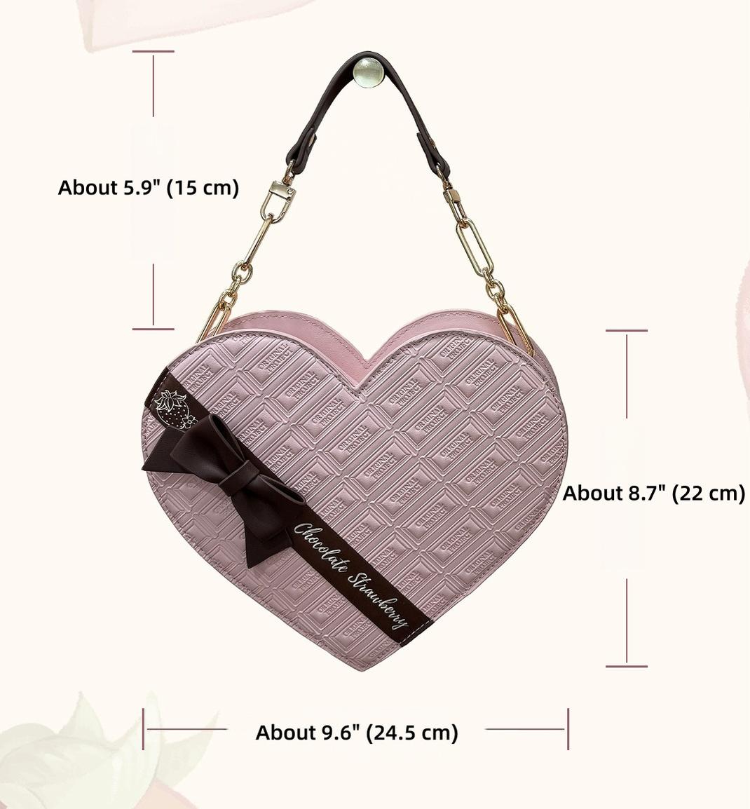 Sweet Lolita Heart-shaped Bag, Chocolate Inspired - image 6