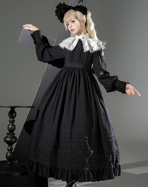 A Quiet Place - Nun Style Gothic Lolita OP Dress - image 1