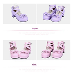 Sweet Lolita Shoes Round Toe Middle Heel - image 14