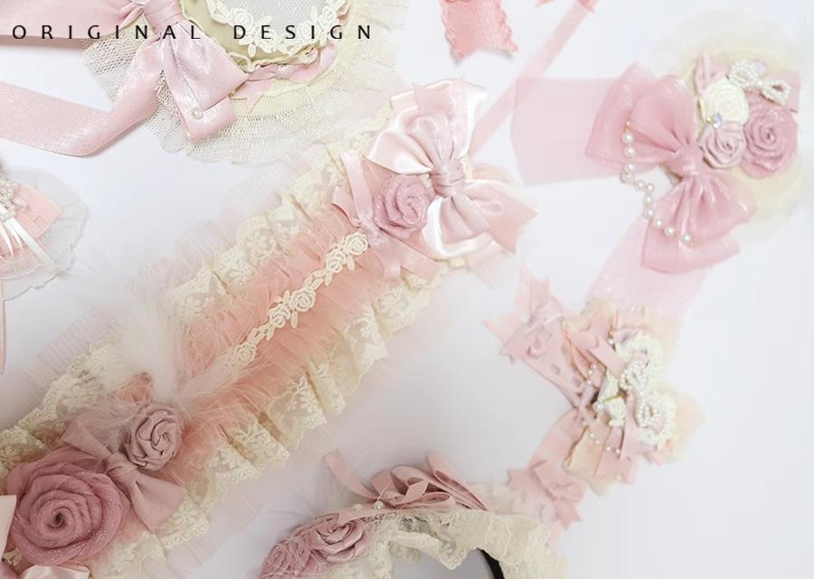 Satin Ballet Sweet Lolita Feather Bow Headdress - image 35