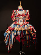 Bunny Circus Embroidery - Sweet Lolita JSK Dress and Detachable Puff Sleeves - image 1