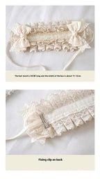 Elegant Lolita Ivory Lace Hair Band - image 10