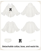 Winter Island Memory - Elegant Lolita Winter Coat & OP Dress Set - image 19