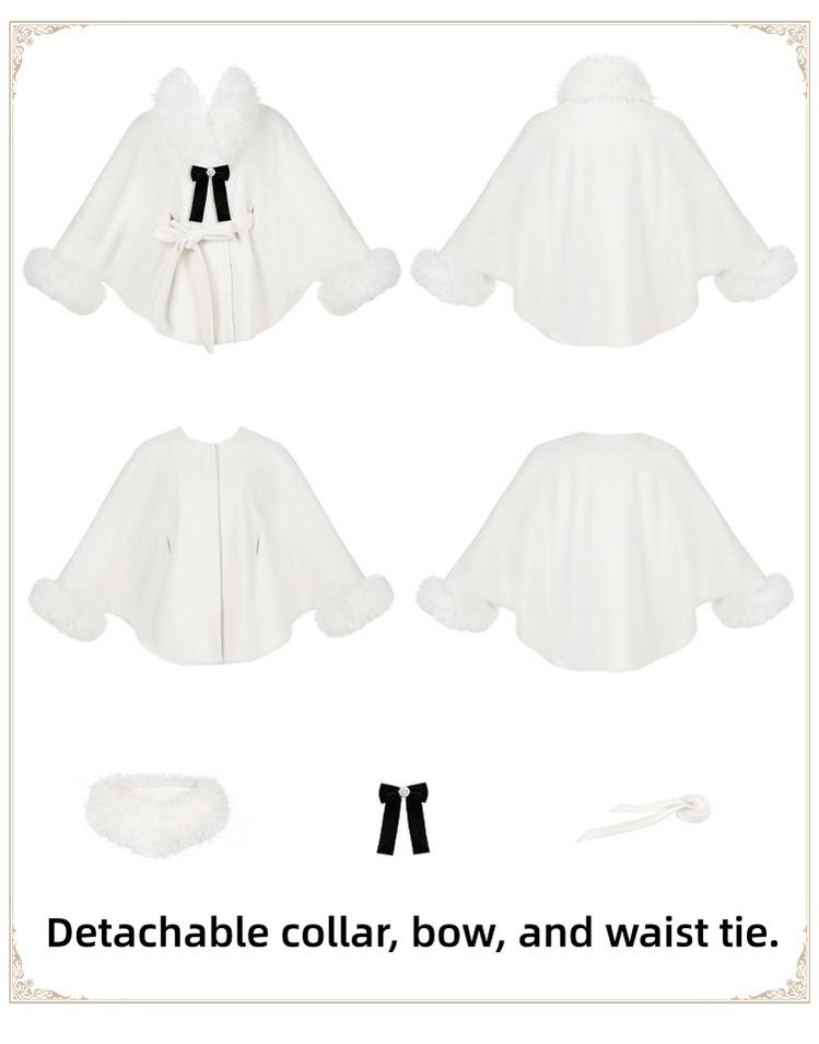 Winter Island Memory - Elegant Lolita Winter Coat & OP Dress Set - image 19