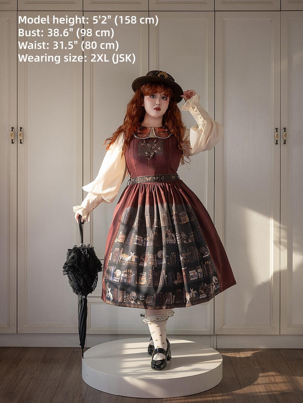 German Bookshelf - Classic Lolita Printed JSK Dress - image 14