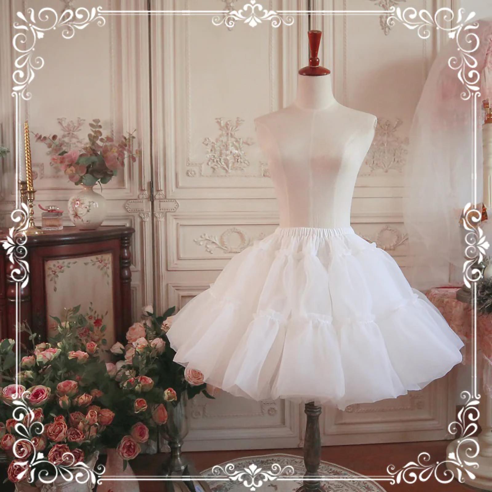 Aurora & Ariel White A-Line Puffy Lolita Petticoat 45cm - image 1