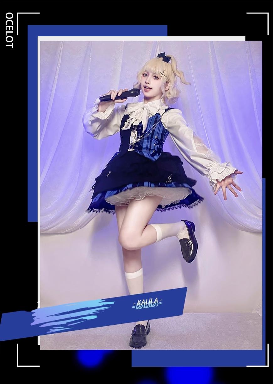 Kalila - Punk Lolita Dress Set Plaid Shorts Set - image 2