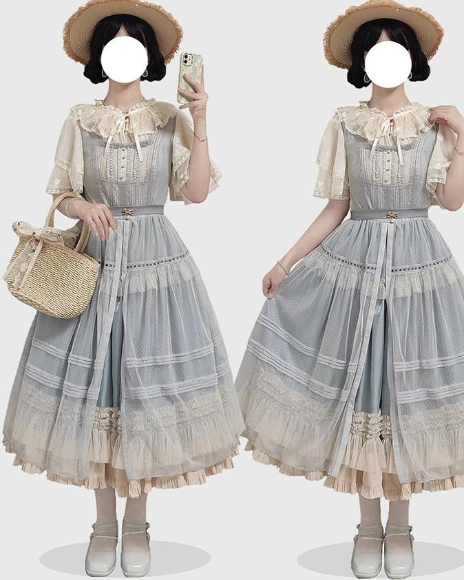Sweetheart Curtain - Sweet Lolita Shawl Short Sleeve Lace Cardigan - image 13