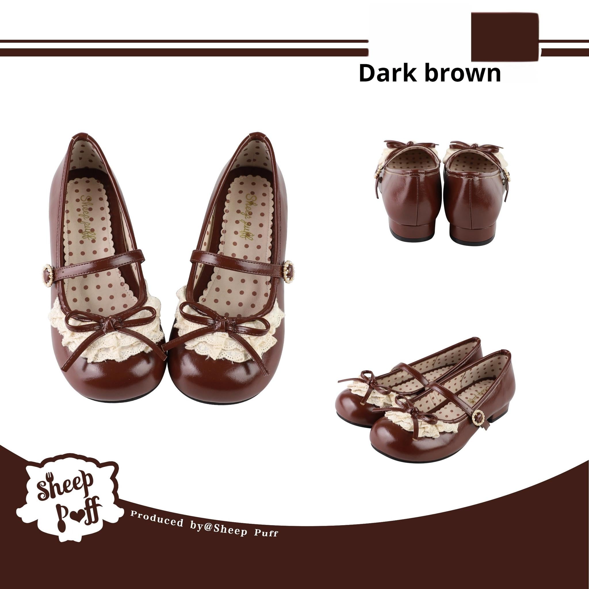 Young Layla - Vintage Lolita Shoes Low Heel Butterfly Shoes - image 16