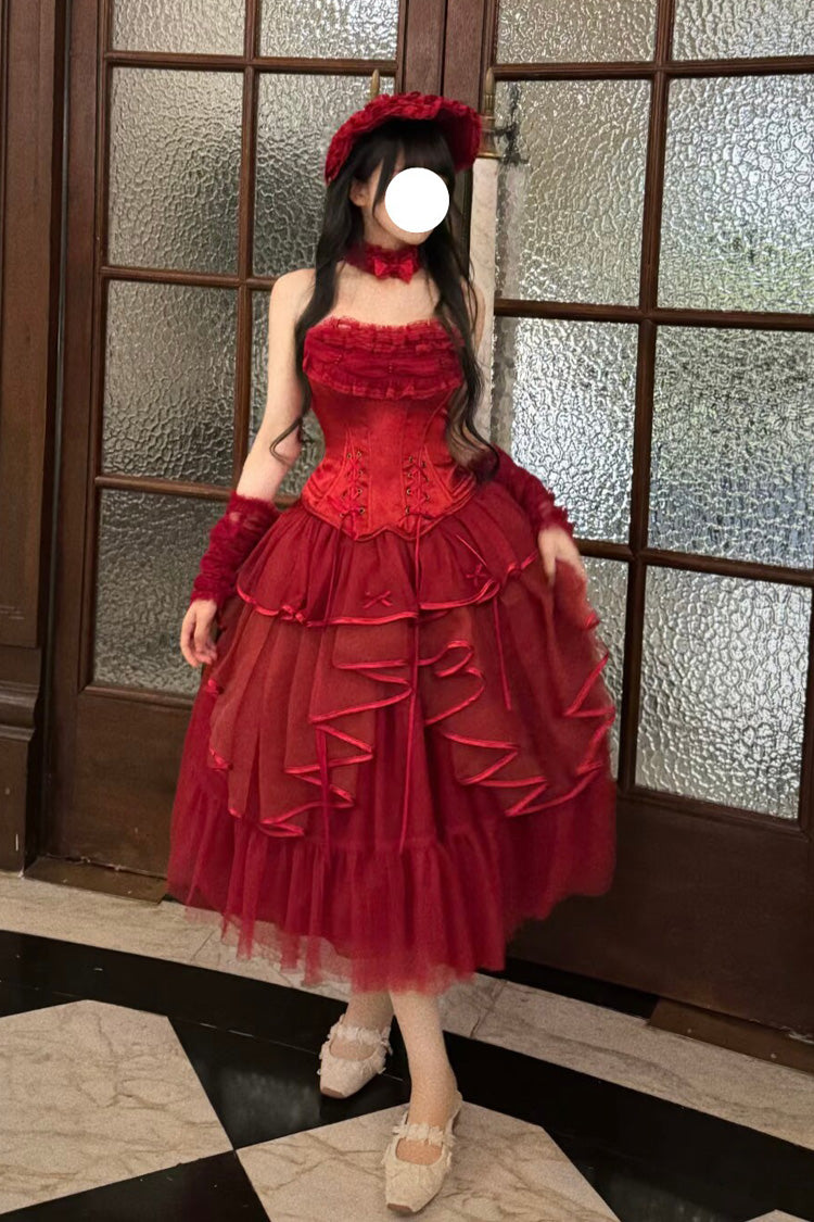 The Summer Waves Sparkle - Classic Lolita Top & Skirt Set - image 15