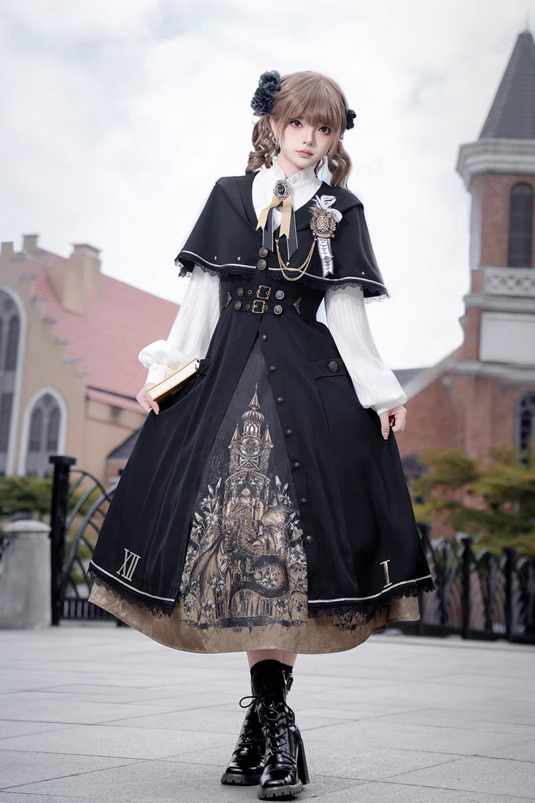 Dragon's Aria - Gothic Vintage Lolita Three-Piece Set - image 1