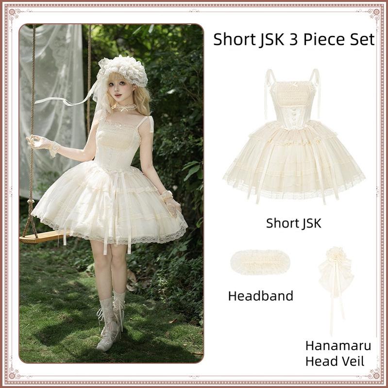 Confession Poem - Classic Lolita Corset JSK Set, Lace & Bows - image 33