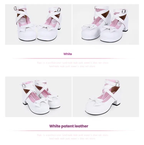 Sweet Lolita Shoes Round Toe Middle Heel - image 12