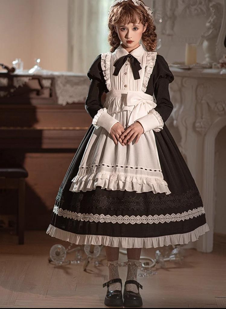 Halloween Gothic Lolita OP Maid Lolita Dress Elegant Lolita OP - image 1
