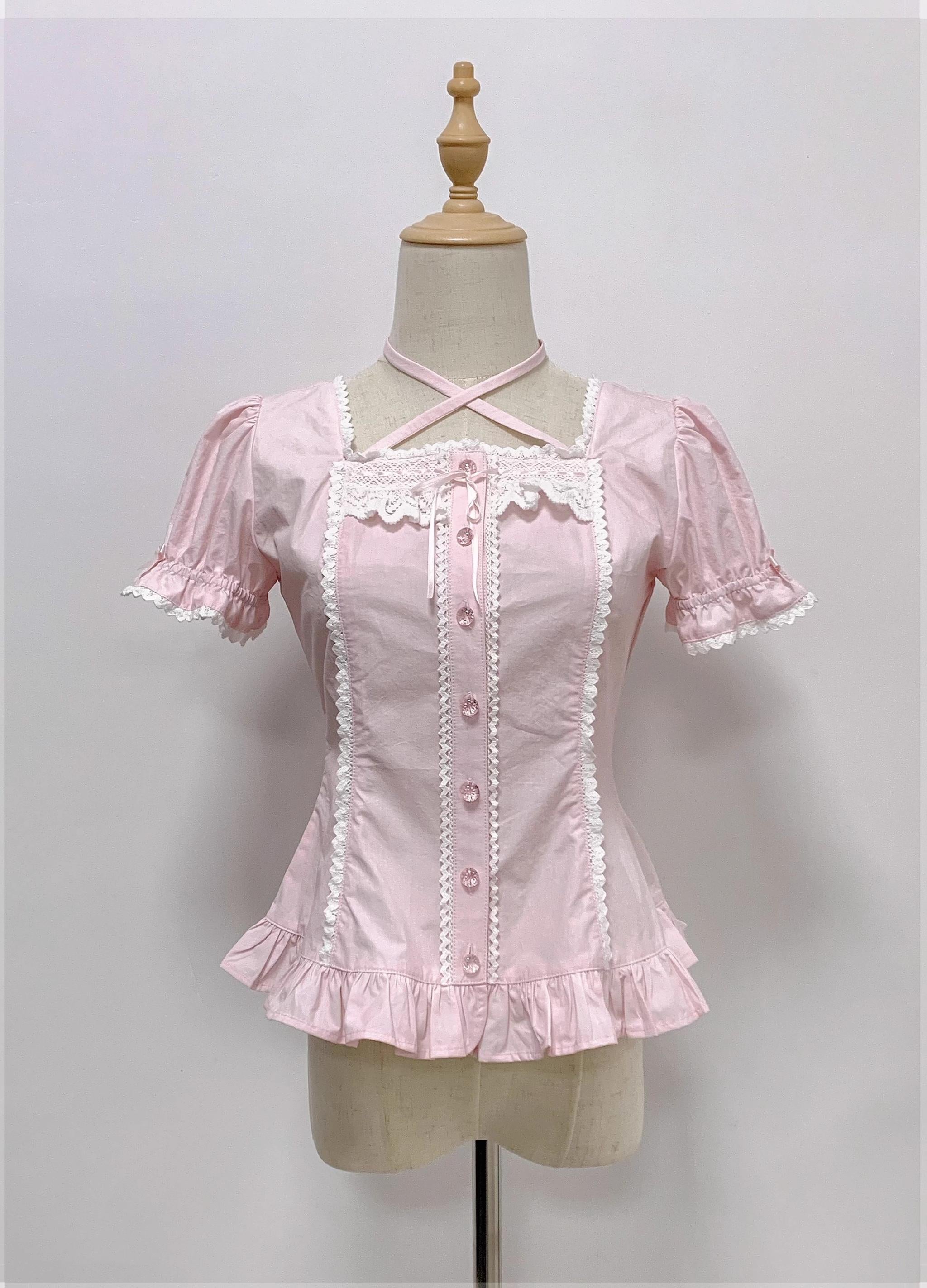 Haruhime Momoko - Cotton Old School Lolita Blouse Collection - image 11