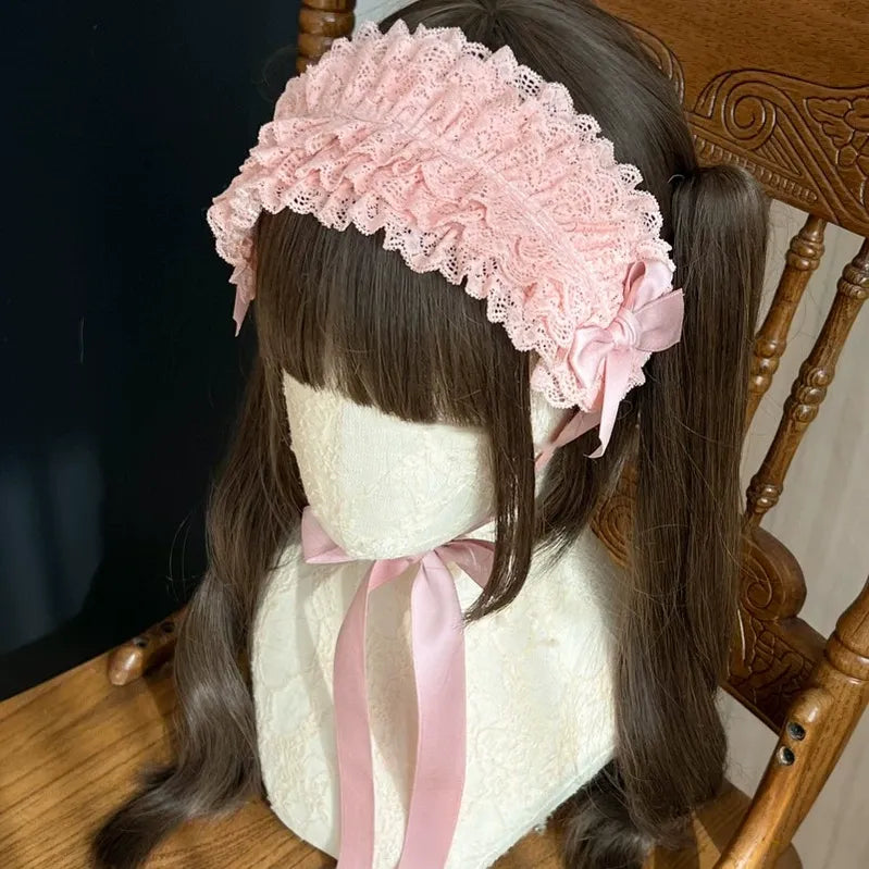 Customized Elegant Lolita Bow Lace KC Headdress - image 1