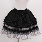 Metallic Angel Black Gothic Lolita Top and Ruffled Skirt Set - image 19