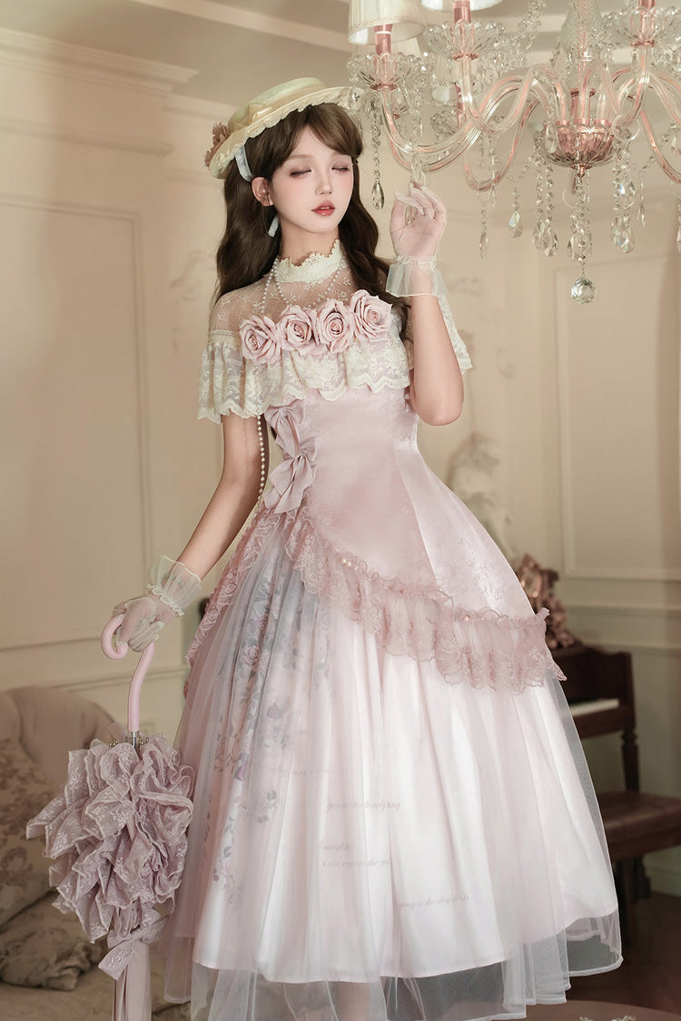Rose Poems Sweet Elegant Lolita Dress, Skirt and Necklace Set - image 2