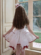 Red and White Lace-Bow Sweet Lolita JSK - image 6