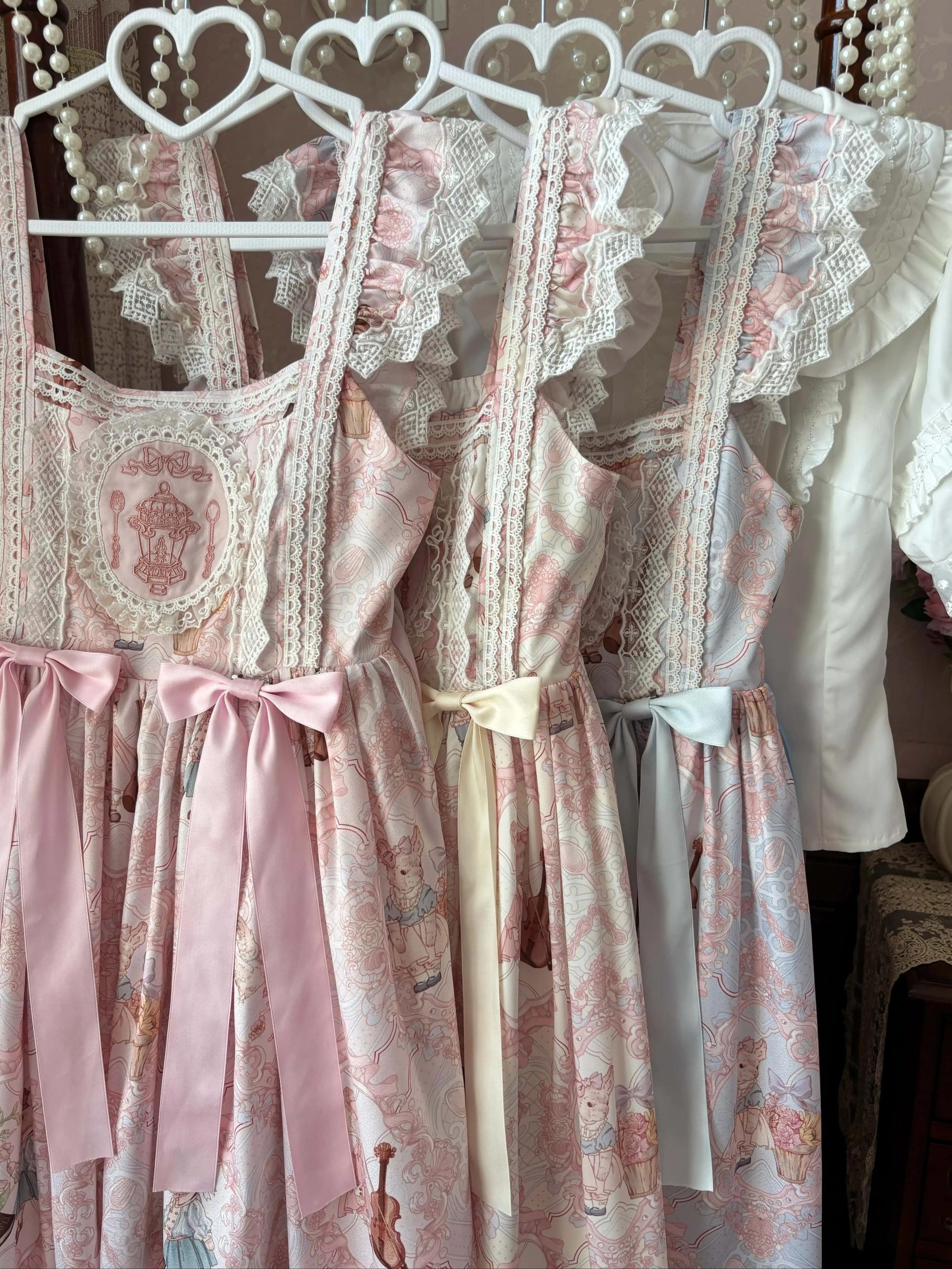 Candy Party - Printed Sweet Lolita JSK, Peter Pan Collar Shirt - image 16