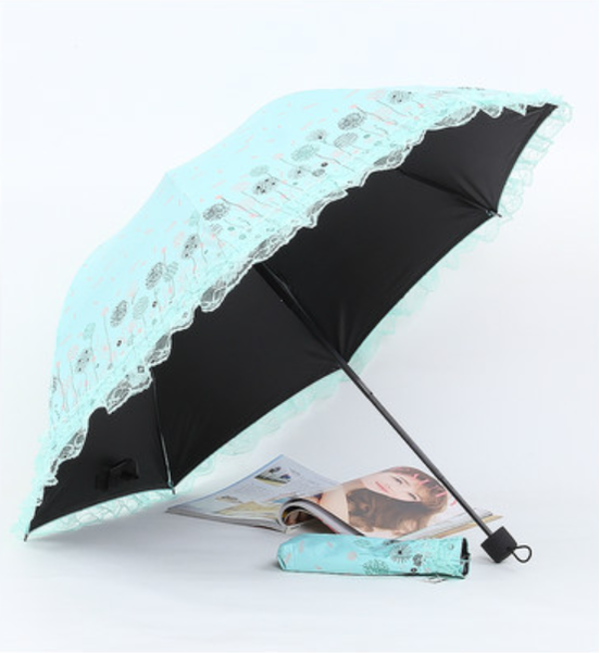 Princess Lolita Sunshade Parasol, Lace Ruffles - image 7
