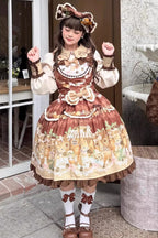 Squirrel Chocolate Shop - Sweet Lolita Dress & Blouse Set - image 4
