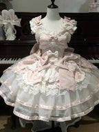 Pink Rabbit Ear Lolita JSK Dress, KC and Train Full Set - image 3