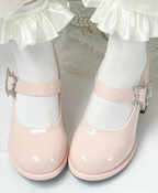 Wanxiang Cycle - Elegant Lolita Heels with Embossed Rose - image 7