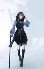 Narrative Rule - Ouji Lolita Shorts Set, Long Vest - image 1