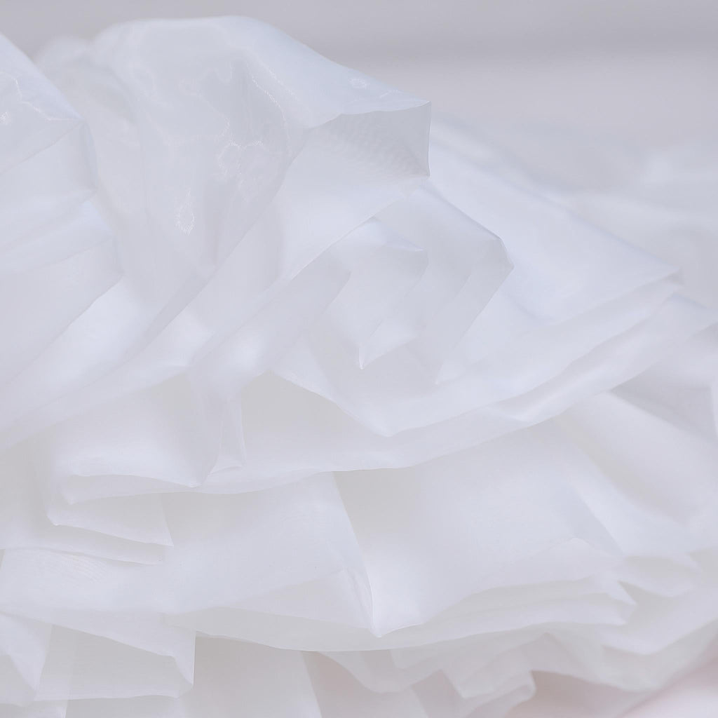 High-Volume White Puffy Lolita Petticoat, 17.7" (45 CM), Cotton Lining - image 17
