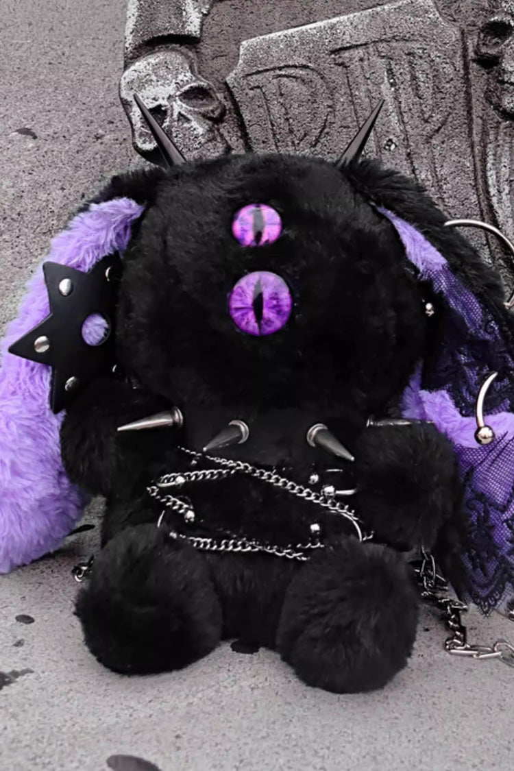Demon Bunny One-Eyed Doll - Chain-Decorated Gothic Lolita Crossbody Bag - image 5