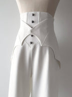 Earl of Drooping Wings - Ouji Lolita Flared Pants, Batwing Decoration - image 5