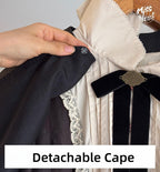 German Bookshelf - Classic Lolita OP Dress & Detachble Cape - image 24