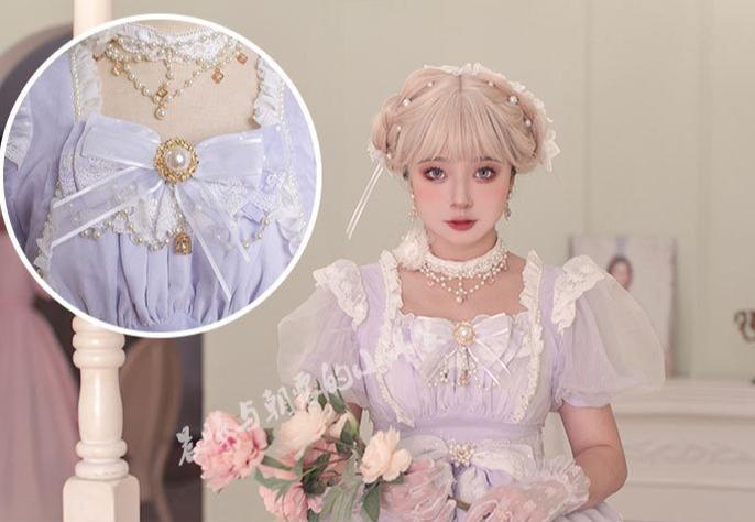 Waltz - Classic Lolita Plus-size OP Dress, Front Opening - image 17