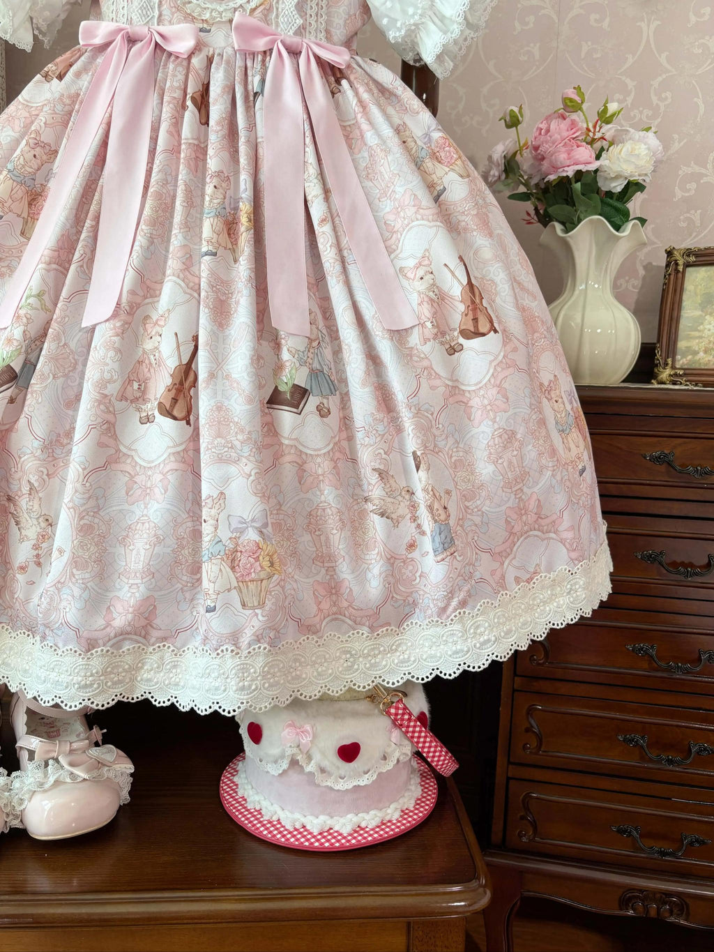 Candy Party - Printed Sweet Lolita JSK, Peter Pan Collar Shirt - image 15