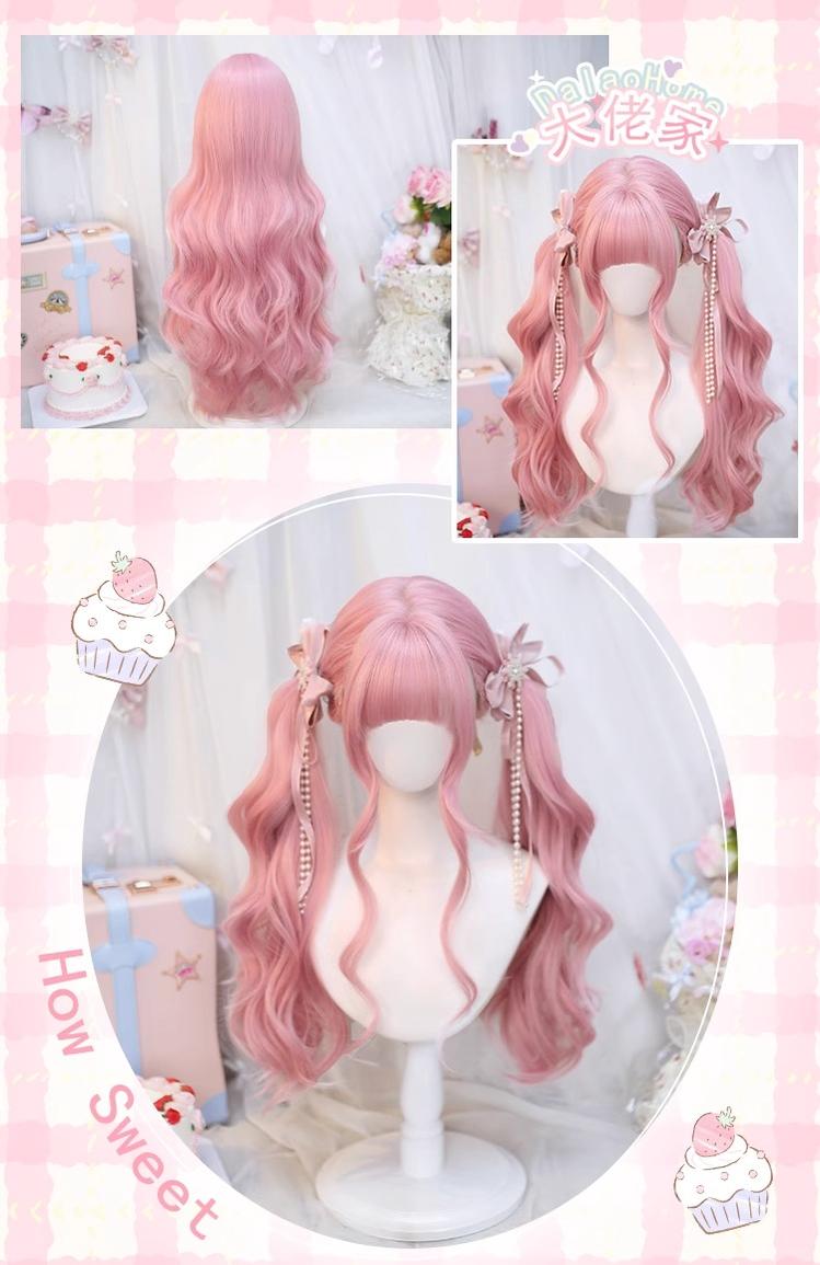 Sweet Lolita Wig Double Ponytails Long Wavy Wig - image 11